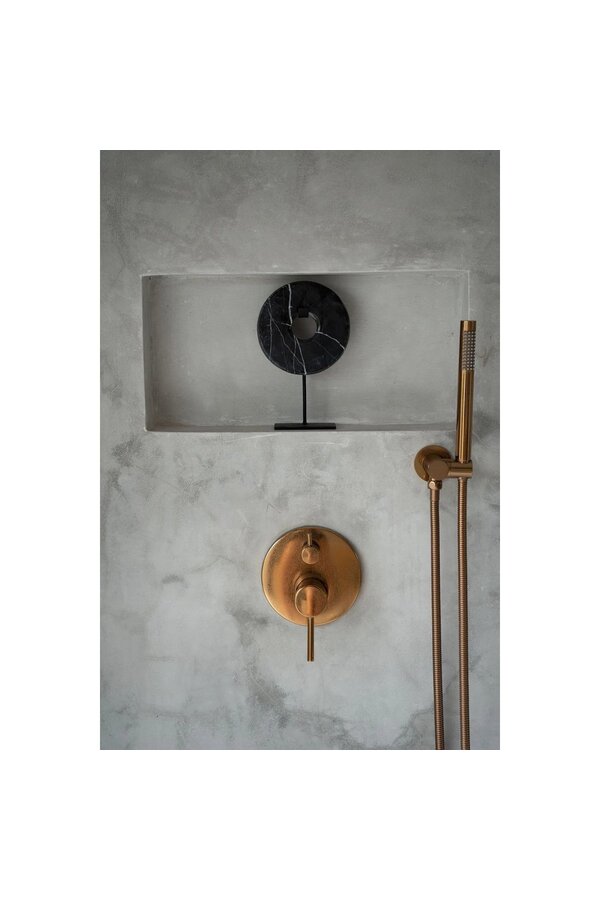 The Marble Disc on Stand - Noir - S