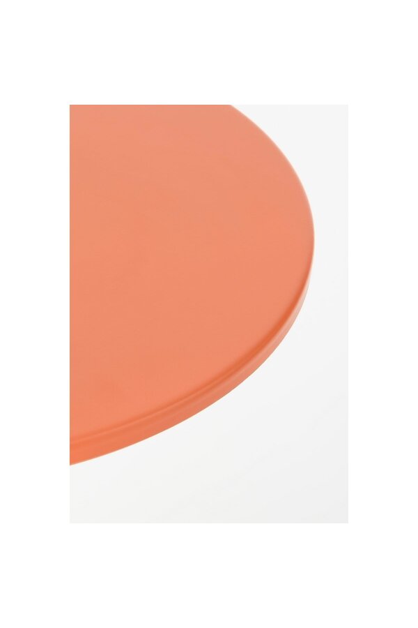 Royale Bijzettafel - H55 x Ø40 cm - Metaal - Oranje