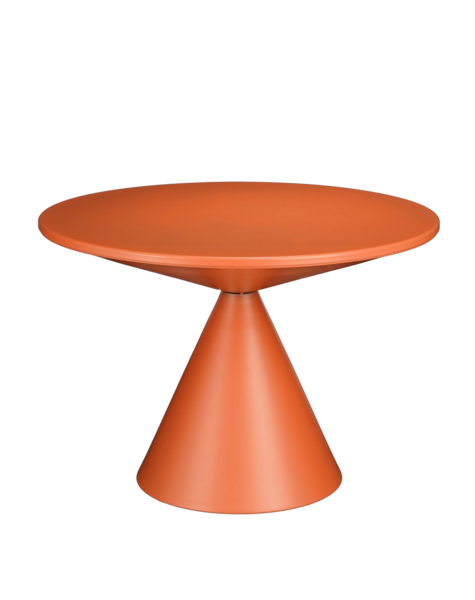Mica Decorations Table d'appoint Royale - H42 x Ø60 cm - Métal - Orange