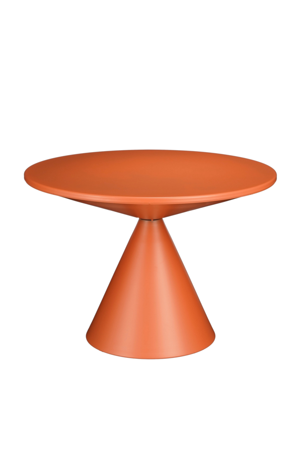Royale Bijzettafel - H42 x Ø60 cm - Metaal - Oranje