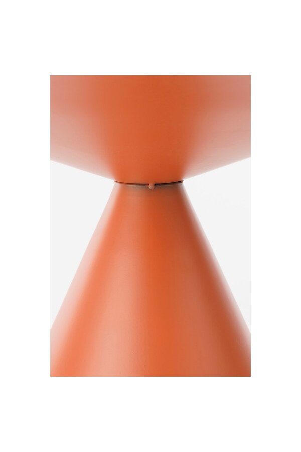 Royale Bijzettafel - H42 x Ø60 cm - Metaal - Oranje