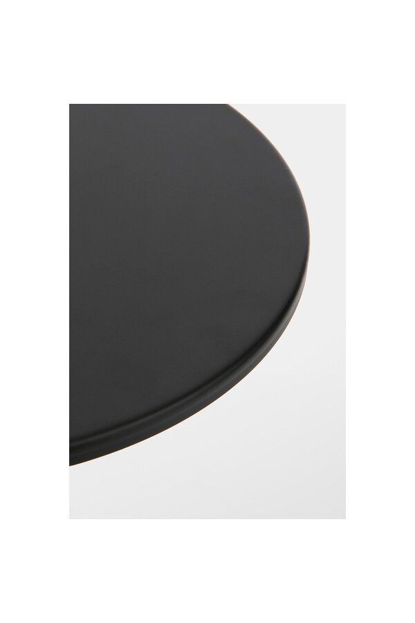 Royale Bijzettafel - H55 x Ø40 cm - Metaal - Zwart