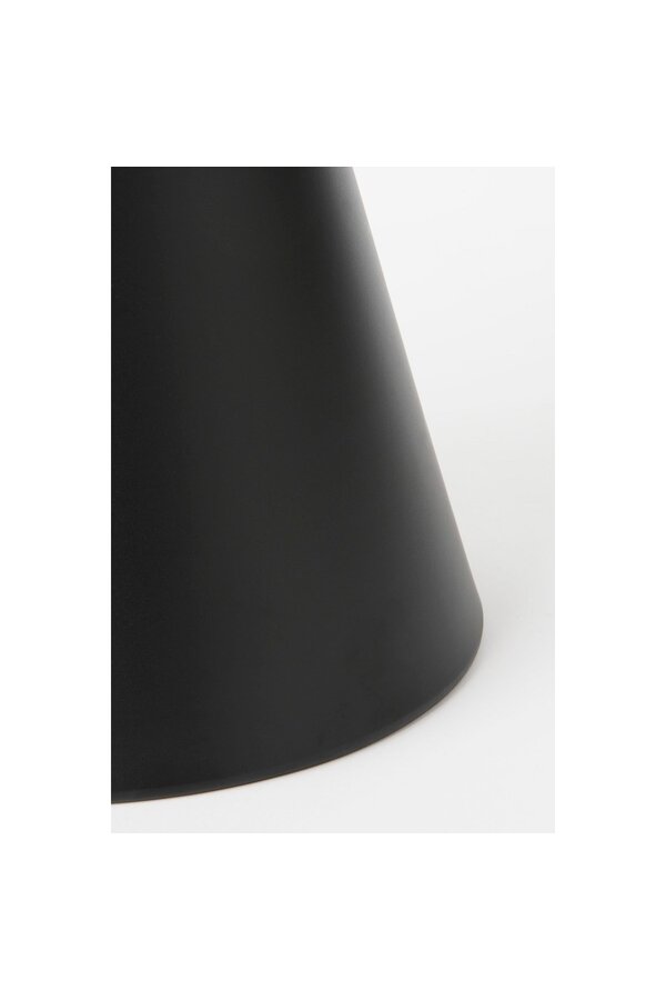 Royale Bijzettafel - H55 x Ø40 cm - Metaal - Zwart