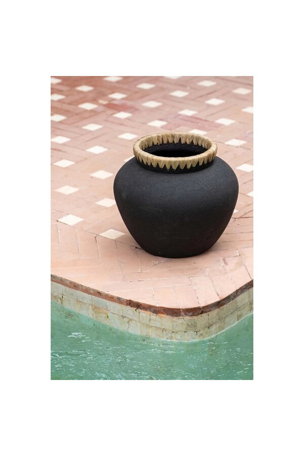 Le Vase Styly - Noir Naturel - L