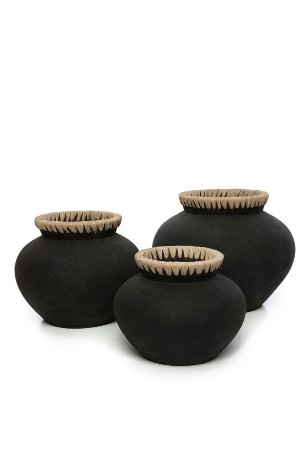 Le Vase Styly - Noir Naturel - L