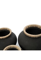 Le Vase Styly - Noir Naturel - L