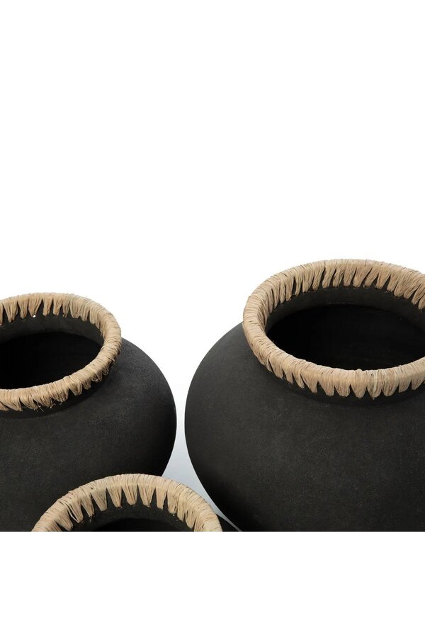 Le Vase Styly - Noir Naturel - L