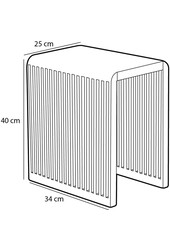 Yonker Bijzettafel - Set van 3 - L44 x B34 x H50 cm - Gerecycled Hout - Bruin