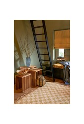 Table d'appoint Yonker - Lot de 3 - L44 x l34 x H50 cm - Bois Recyclé - Marron