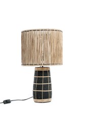 La Lampe de Table Skiathos - Noir Naturel