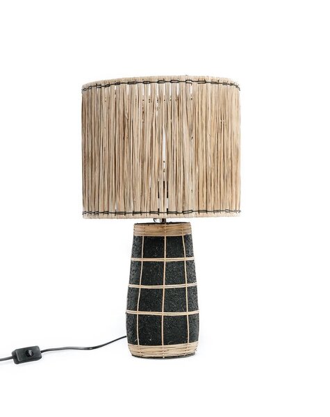 Bazar Bizar Living La Lampe de Table Skiathos - Noir Naturel