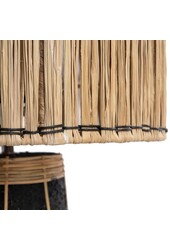 La Lampe de Table Skiathos - Noir Naturel