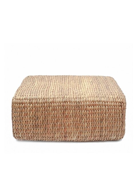 Bazar Bizar Living De Hyacint Poef Vierkant - Naturel - M