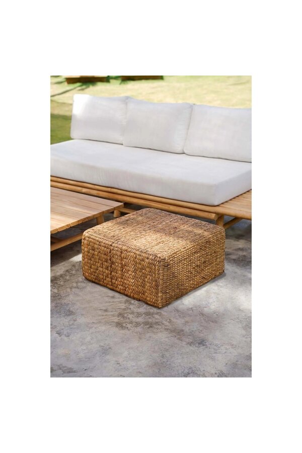 Le Pouf Jacinthe Carré - Naturel - M