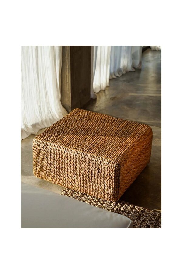 Le Pouf Jacinthe Carré - Naturel - M