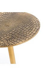La Table d'appoint Croco - Laiton