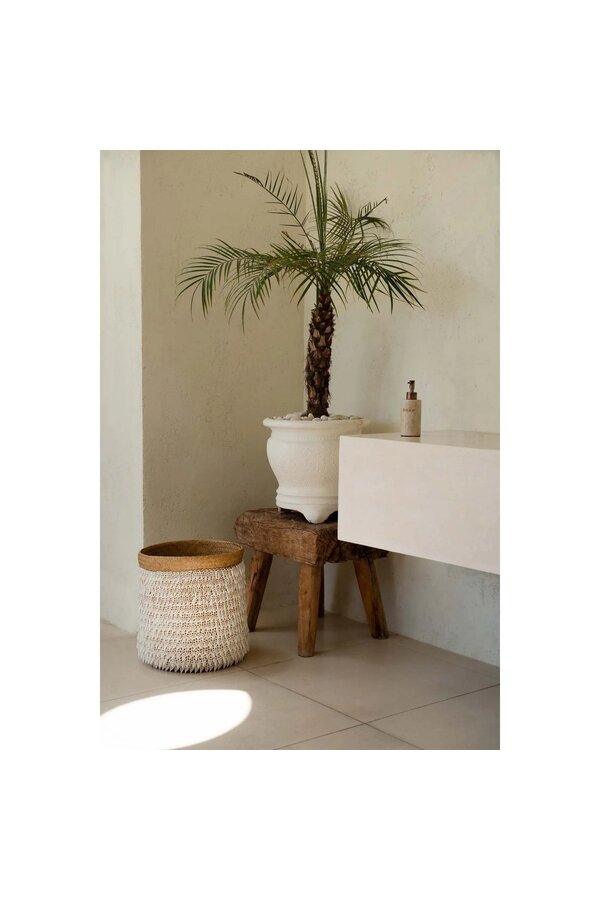 De Pandan-mand %232 - Natuurlijk wit