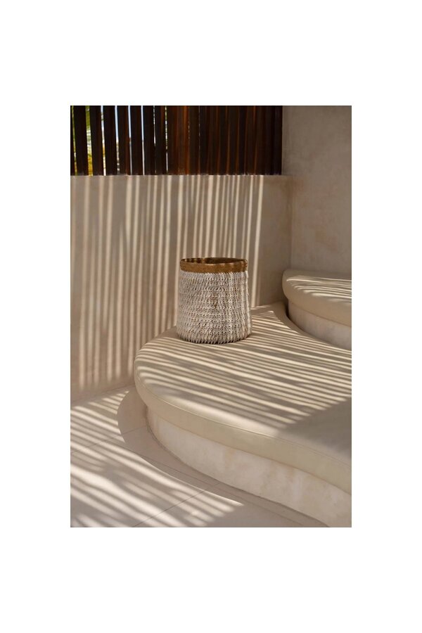 La corbeille Pandan %232 - Blanc naturel