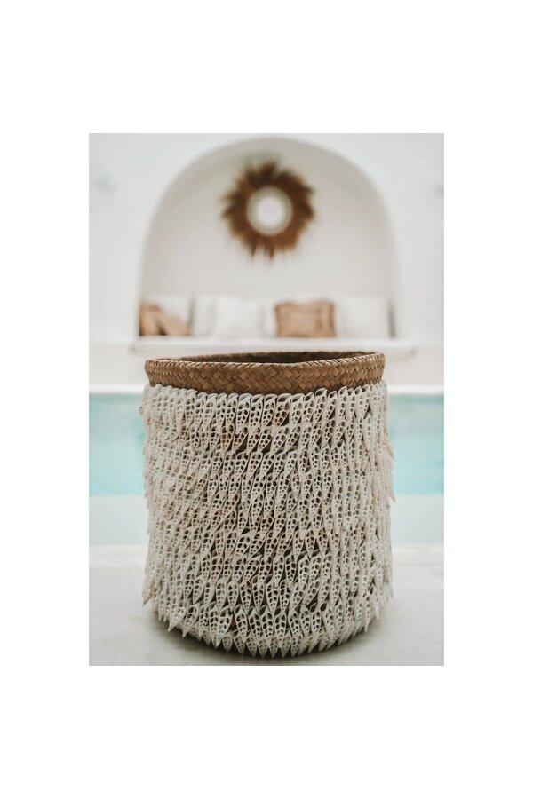 La corbeille Pandan %232 - Blanc naturel
