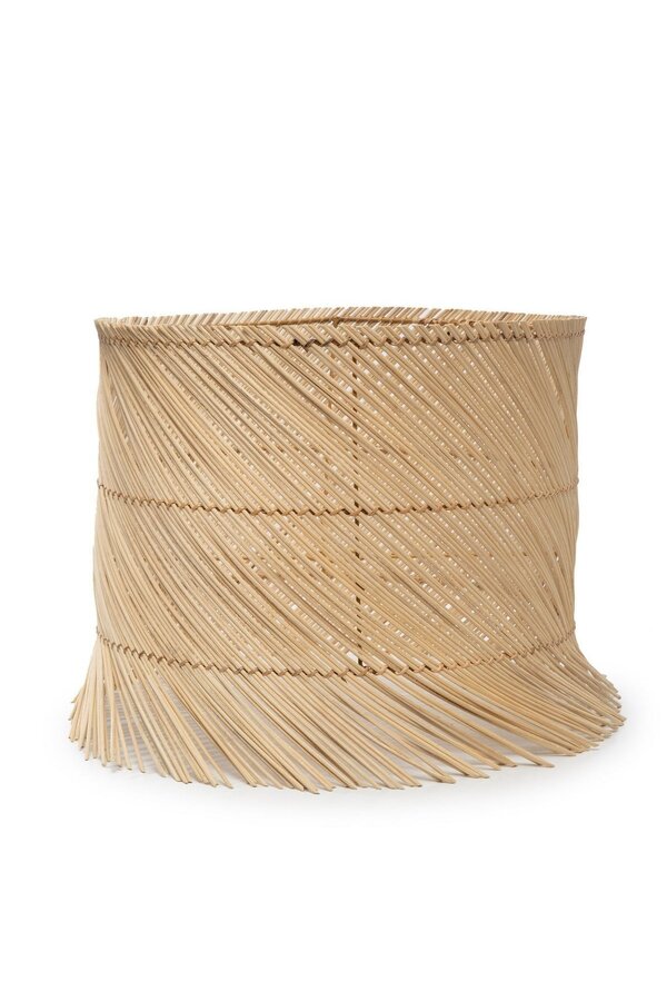 L'abat-jour de lampe de table en rotin - naturel