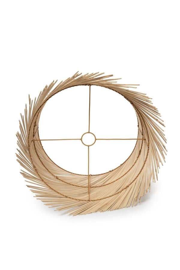 L'abat-jour de lampe de table en rotin - naturel