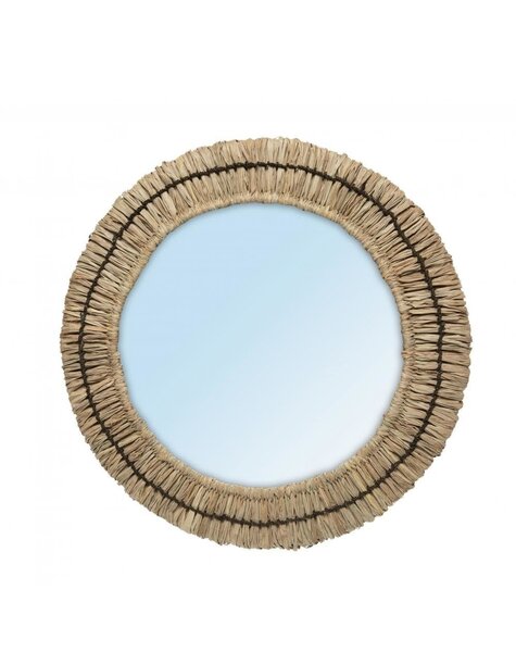 Bazar Bizar Living De Gajih Spiegel - Naturel Zwart - M