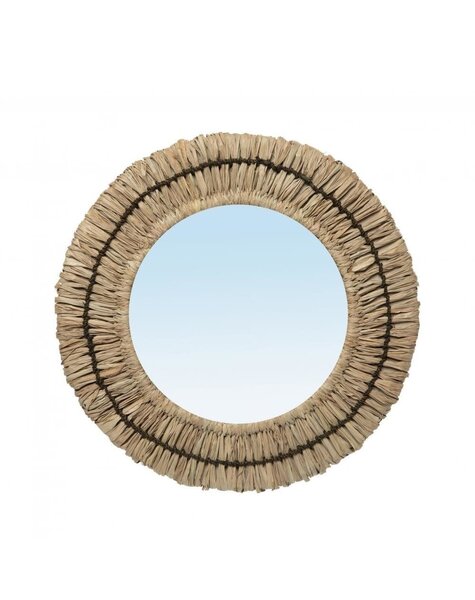 Bazar Bizar Living De Gajih Spiegel - Naturel Zwart - S