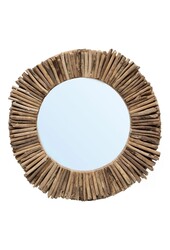 De Driftwood Halo Spiegel - Naturel - M