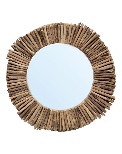 Bazar Bizar Living Le Miroir Halo en Bois Flotté - Naturel - M
