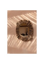 De Driftwood Halo Spiegel - Naturel - M