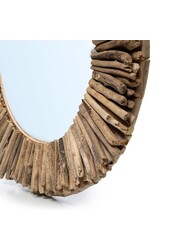 Le Miroir Halo en Bois Flotté - Naturel - M