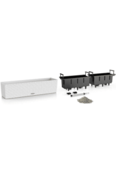 Lechuza Balconera Cottage 80 Set Tout Inclus Blanc
