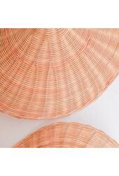 Rotanlamp | Natuurlijke lampenkap SAYAN trechtervormige hanglamp gemaakt van natuurlijke vezels (2 maten)