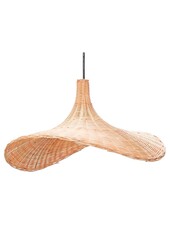 Rotanlamp | Natuurlijke lampenkap SAYAN trechtervormige hanglamp gemaakt van natuurlijke vezels (2 maten)