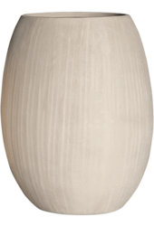 Baq Revêtu de Polystone Ballon Uni Naturel (avec bac intérieur)
