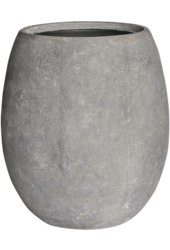 Baq Revêtu de Polystone, Ballon Uni, Gris Brut (avec bac intérieur)