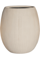 Baq Enduit de Polystone Ballon Uni Naturel (avec bac intérieur)