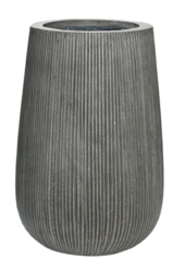 Cannelé verticalement Patt haut S Gris foncé