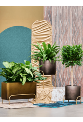 Baq Gradient Cylindre Surélevé Miel Mat Intense ( + pied)