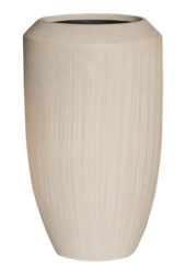 Baq Revêtu de Polystone Coppa Uni Gris Brut (avec bac intérieur)