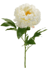Peony wit kunstbloem - sale