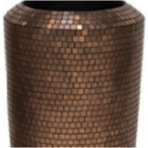 Bronze bloempot