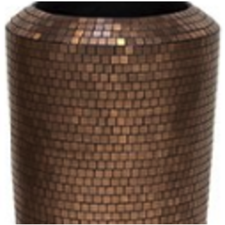 Bronze bloempot