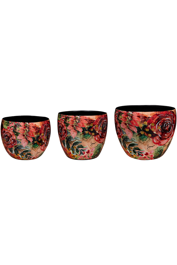 Designed By Lammie Pot Berry Blue (set van 3)