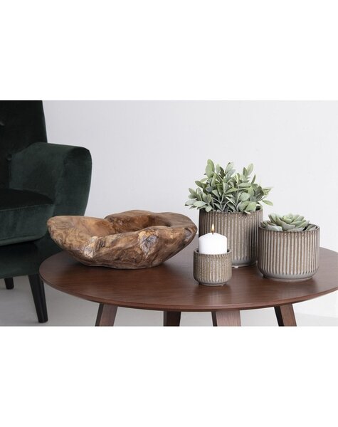 Rio Kom - Teak, Natuurlijk, Ø40x12 cm