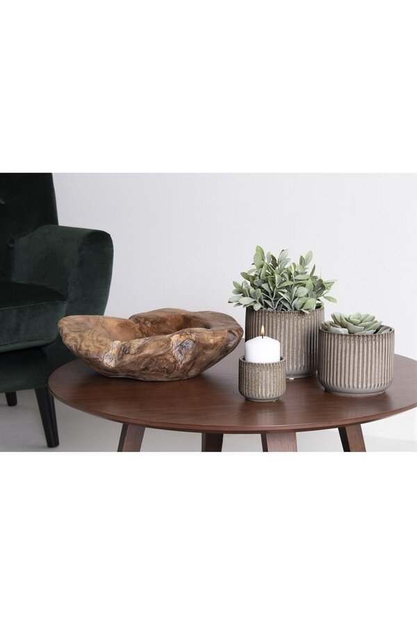 Rio Bol - Teck, Naturel, Ø40x12 cm