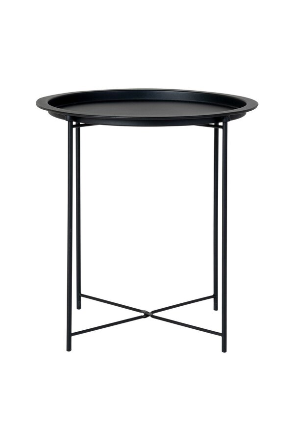 Bastia Bijzettafel - Staal, Zwart - Ø47x50 cm