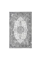 Havana Deurmat - Chenille Polyester, Zwart/Wit - 50x80 cm
