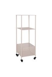 Torres Metalen Kar - Staal, Grijs, 3 planken, 35x35x100 cm