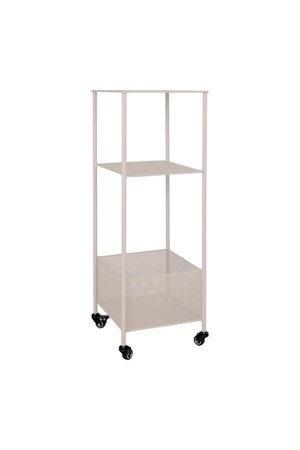 Torres Metalen Kar - Staal, Grijs, 3 planken, 35x35x100 cm